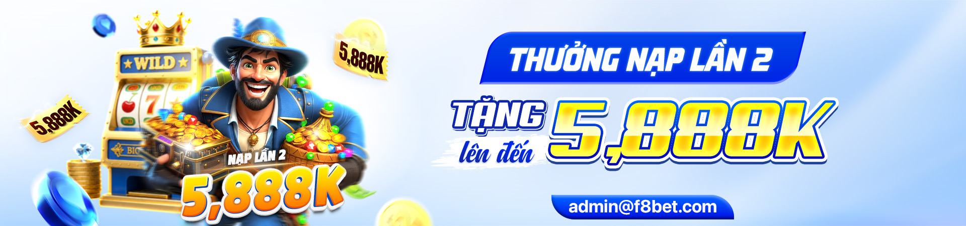 f8bet banner chương trình thưởng nạp lần 2